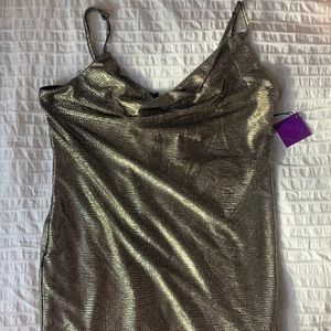 NWT Cowl-neck Mini Dress